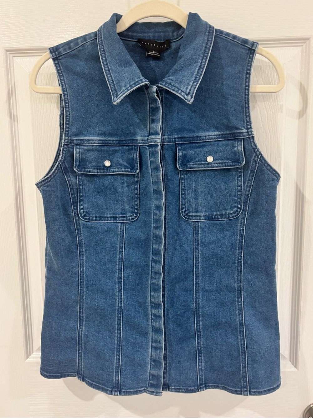 Sanctuary Denim Sleeveless Top L